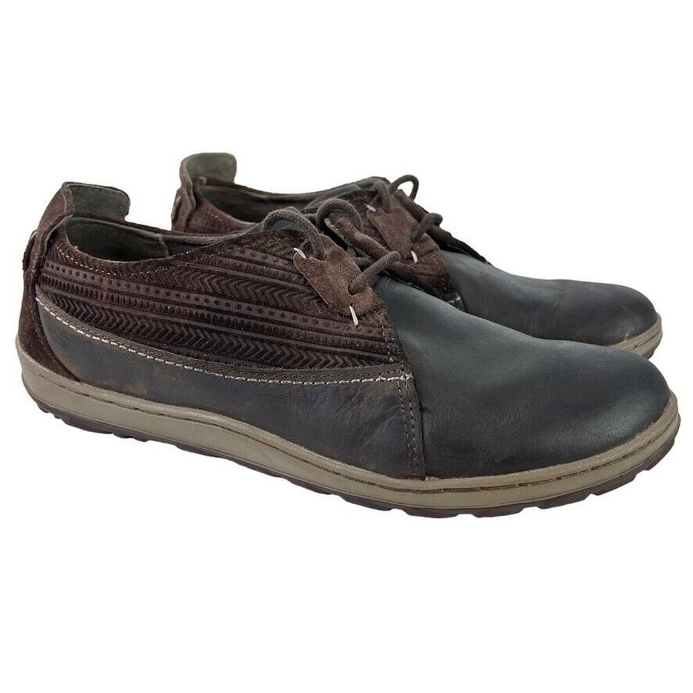 Merrell Ashland Coffee Bean Womens Leather Lace Up Shoes Flats Sneakers sz 8.5